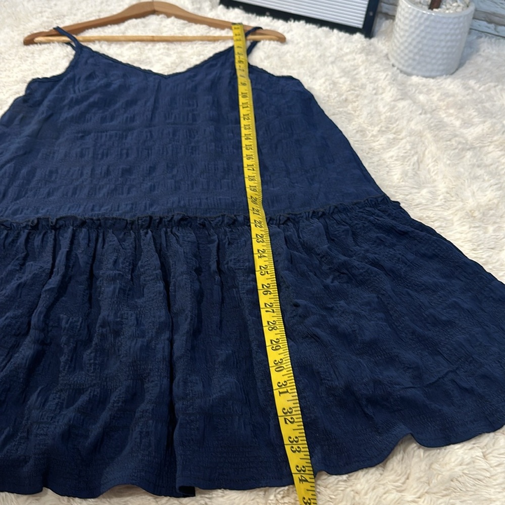 YOZY Textured Ruffle Hem Dress - Picture 8 of 11